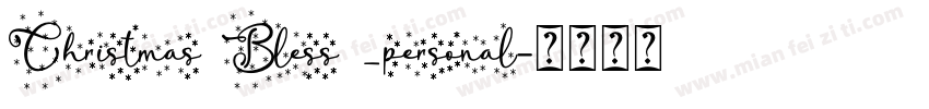 Christmas Bless _personal字体转换